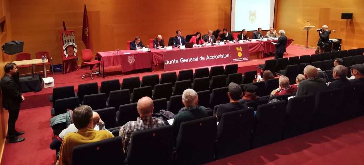 Junta General de Accionistas del Pontevedra CF en la que se aprobaron las cuentas del ejercicio 2020/2021