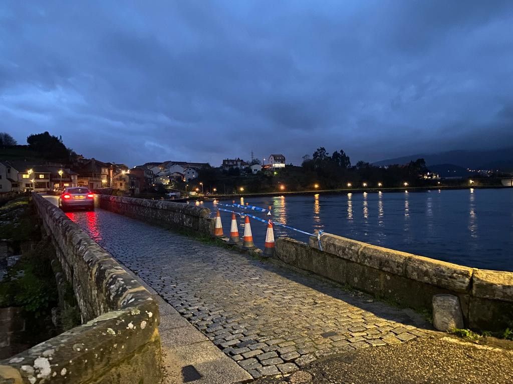 Daños en el puente de Ponte Sampaio