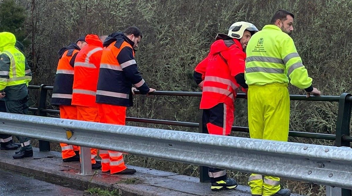 Jorge Cubela, no lugar do accidente