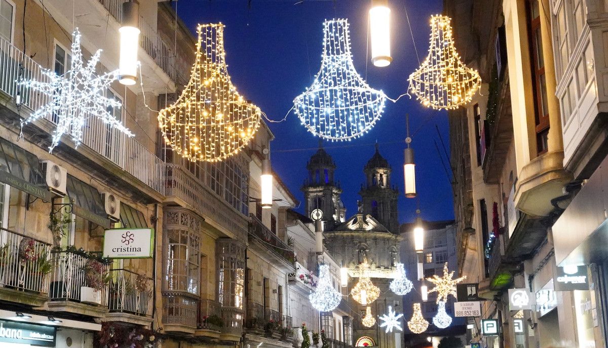 Iluminación de Navidad en Pontevedra