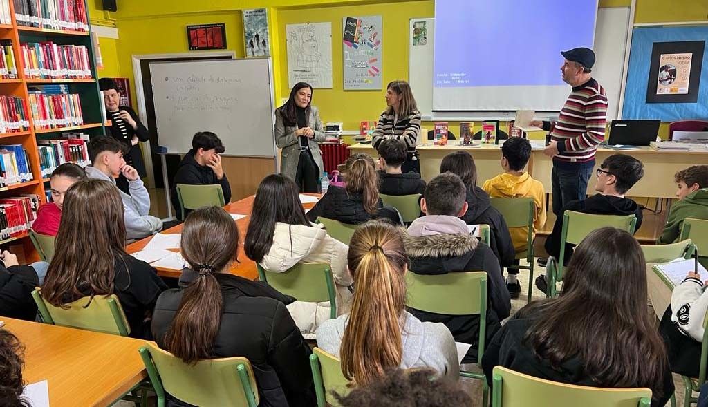 Encontro literario nun centro educativo