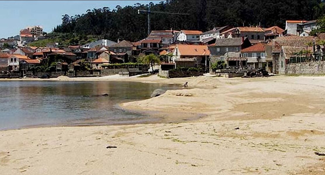 Playa de A Pinela, en Poio