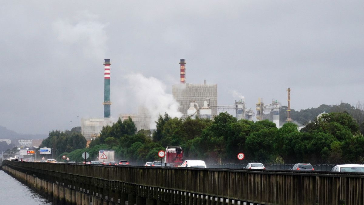 Fábrica de Ence en Lourizán