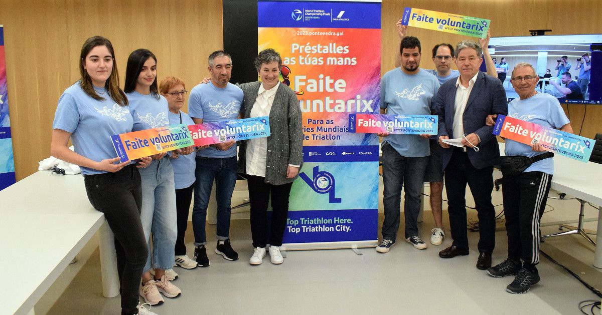 Presentación de la campaña de captación de voluntariado para el Mundial de Triatlón