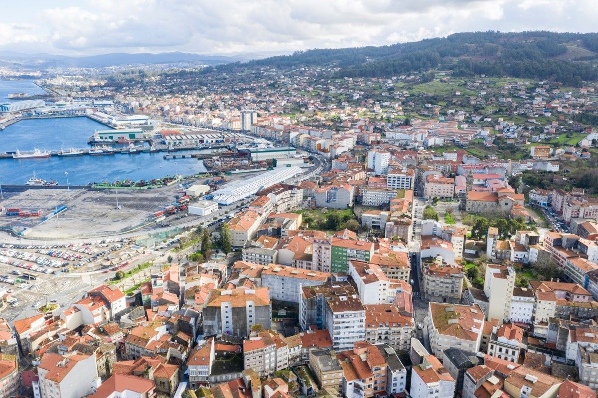 Vista aérea de Marín