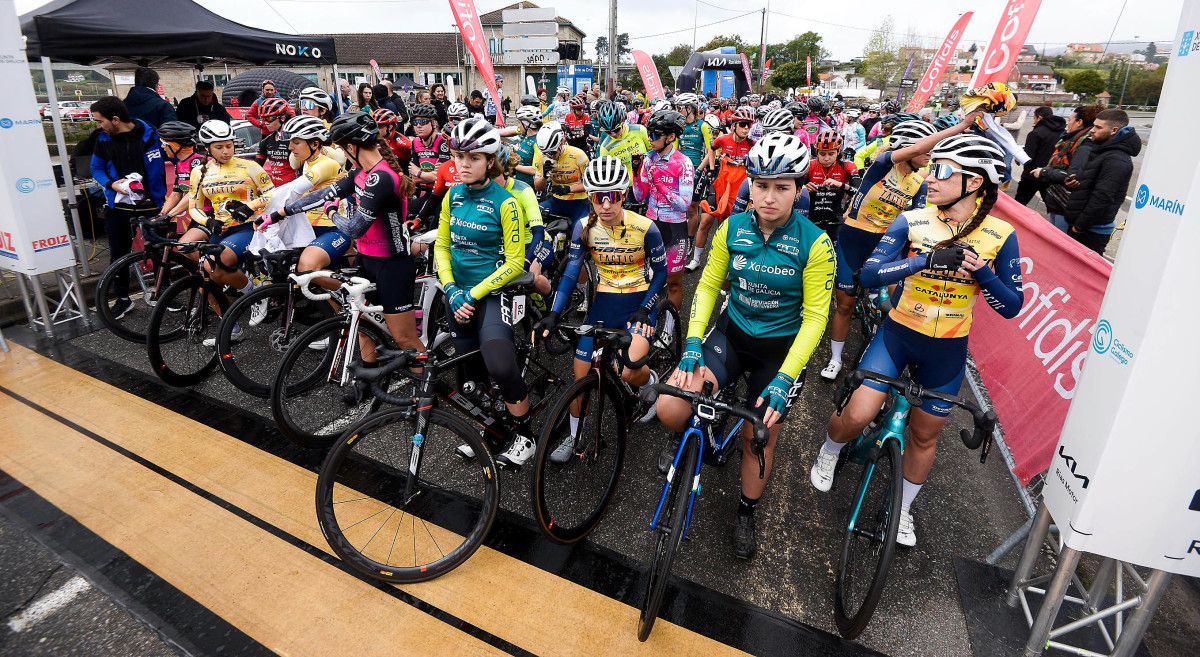 Prueba de la Copa España de ciclismo femenino disputada en Pontevedra