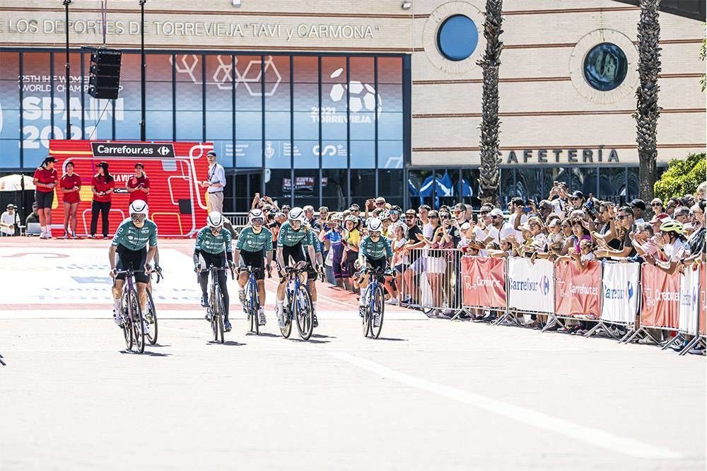 El Farto-BTC en la contrarreloj por equipos de la primera jornada de La Vuelta, en Torrevieja