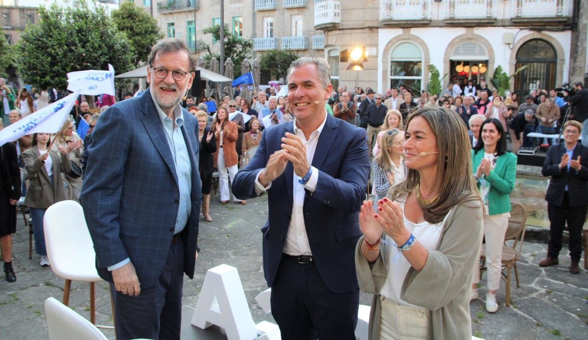 Mariano Rajoy apoya a Rafa Domínguez en su campaña a la alcaldía de Pontevedra