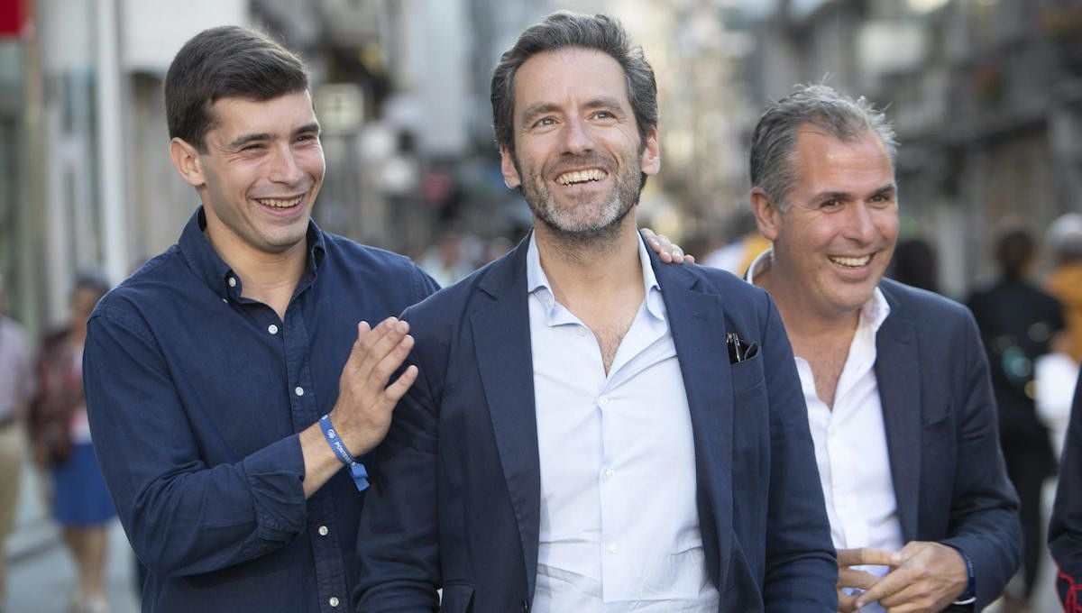 Borja Sémper, con Rafa Domínguez y Guille Juncal