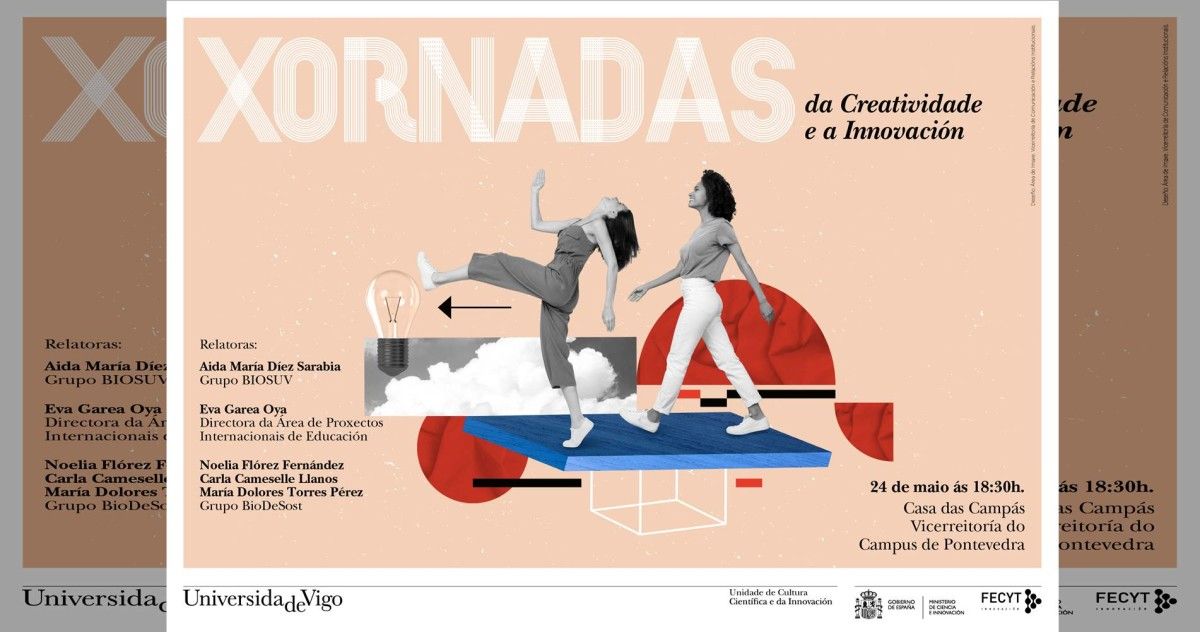 Cartel de las 'Xornadas da Creatividade e a Innovación'