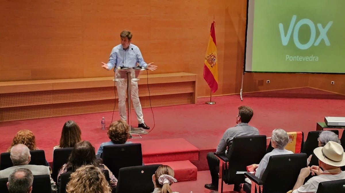 Acto de cierre de campaña de Vox en Pontevedra