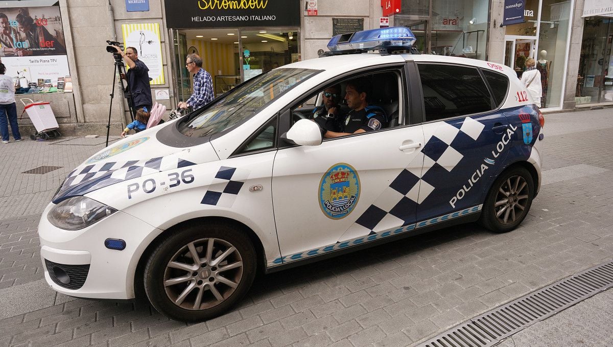 Una patrulla de la Policía Local de Pontevedra