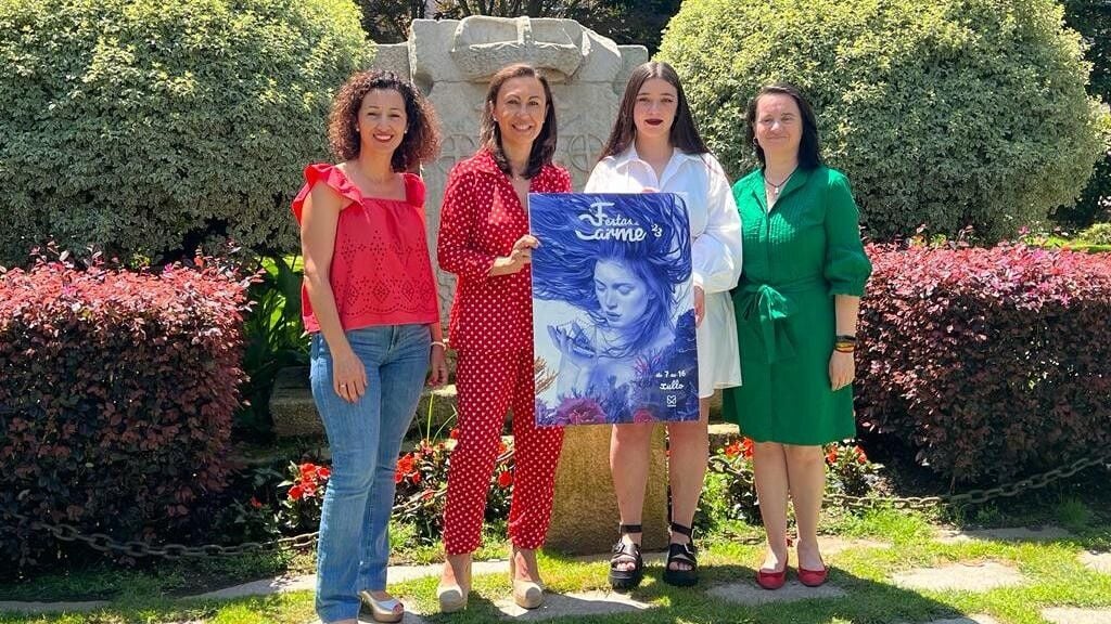 Presentación del cartel de las Festas do Carme de Marín