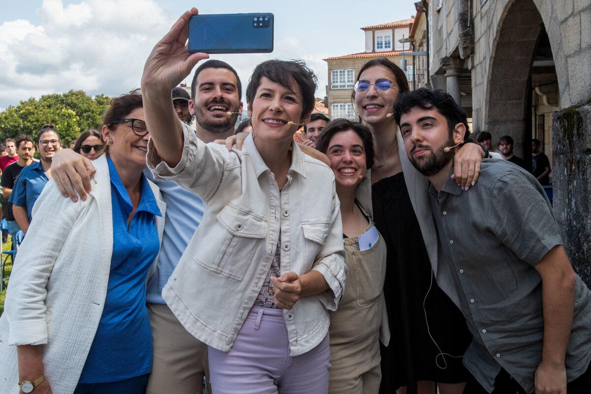 Acto del BNG en Pontevedra con la gente joven