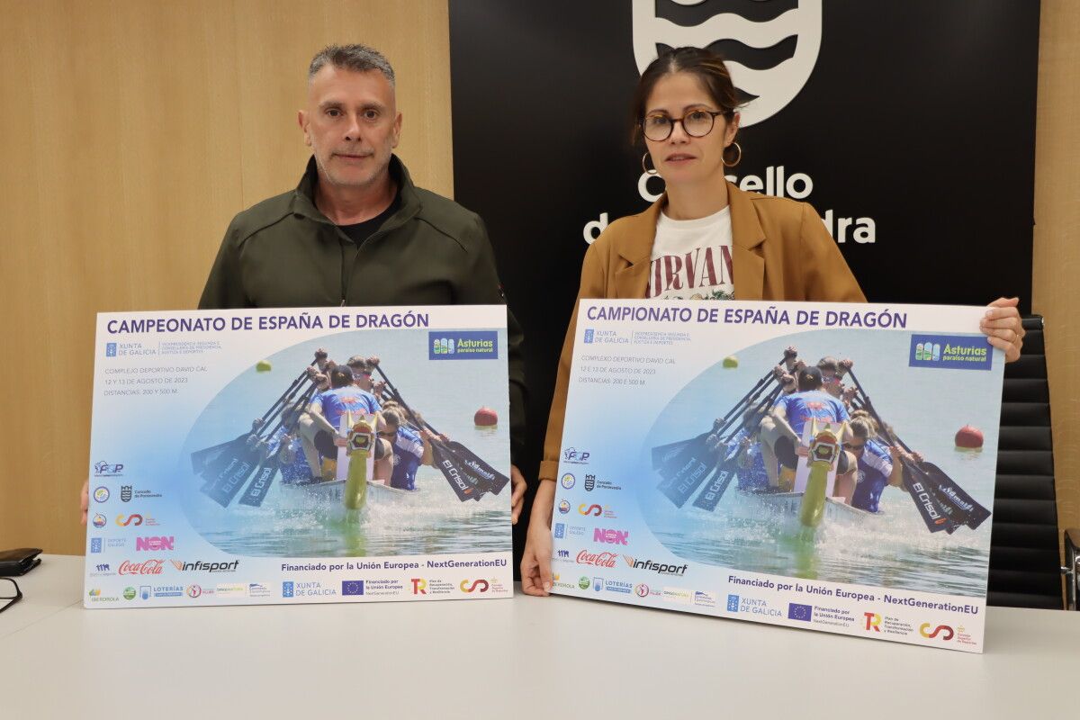 Presentación do campionato de España de barco dragón