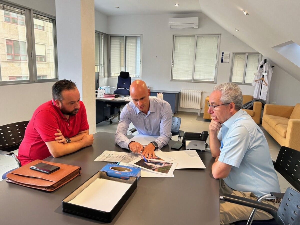 César Poza, José Flores y Antonio Taboada