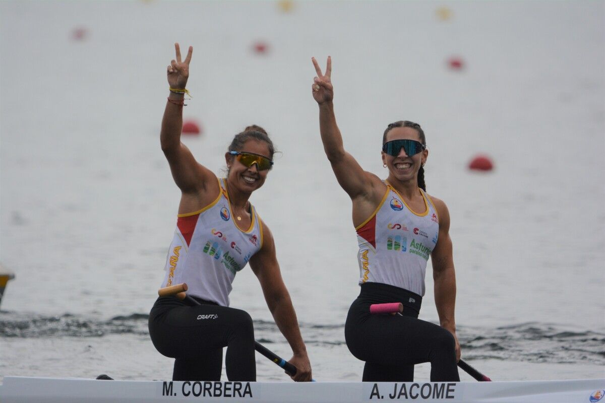 Antía Jácome e María Corbera, no Mundial de Alemaña