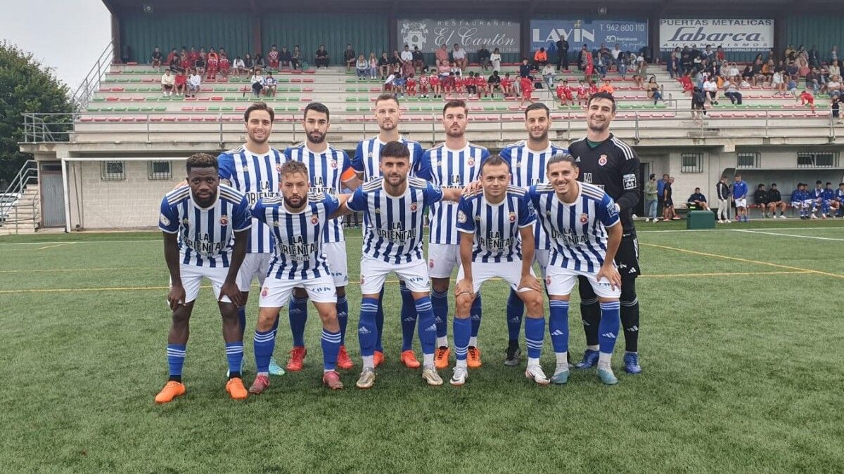 Alineación de la Gimnástica de Torrelavega en su último partido de pretemporada