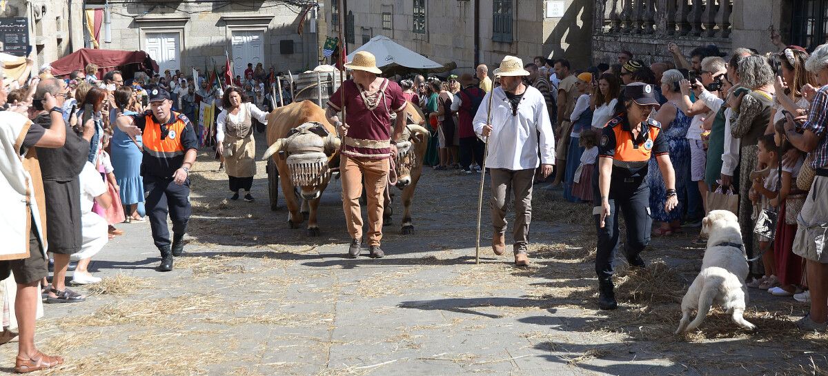 Recreación do Transporte do Viño na Feira Franca 2023