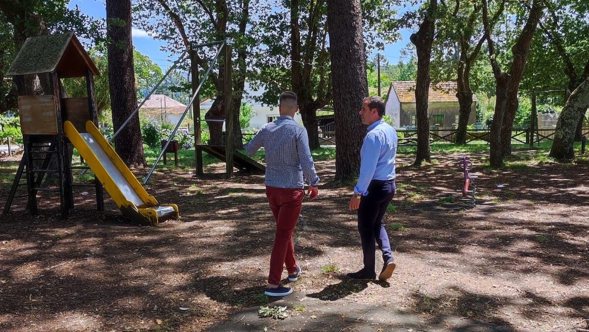 Visita a las obras del parque infantil de Campenlos