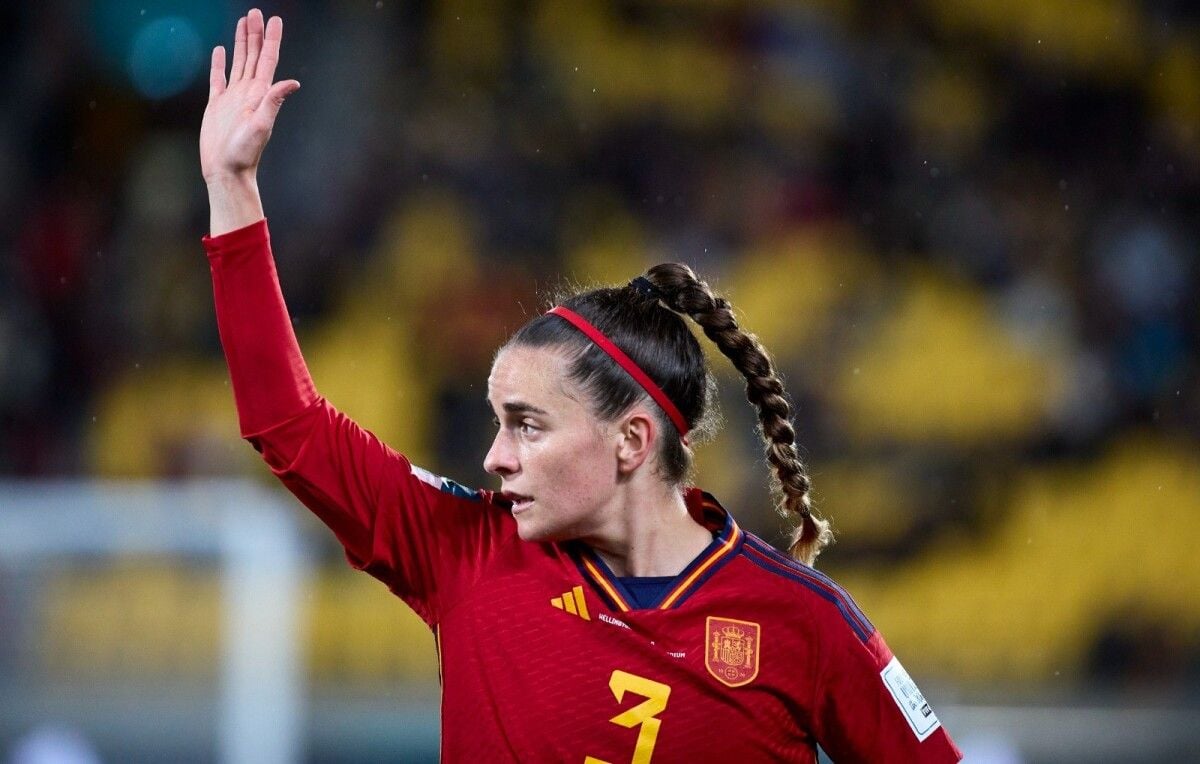 Tere Abelleira, en el primer partido de España en el mundial