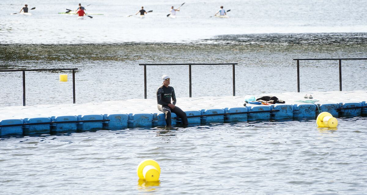 Jornada oficial de entrenamiento en el río Lérez previa a la Gran Final de las Series Mundiales