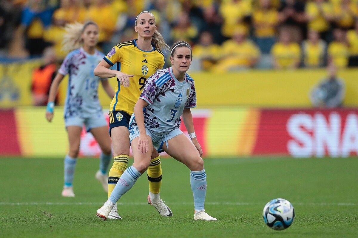 Tere Abelleira, en el partido de la Uefa Nations League ante Suecia