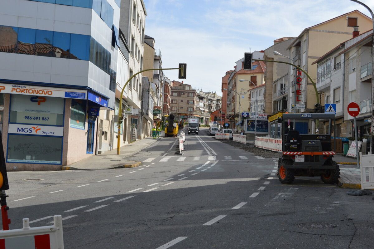 Obras del boulevard de Portonovo