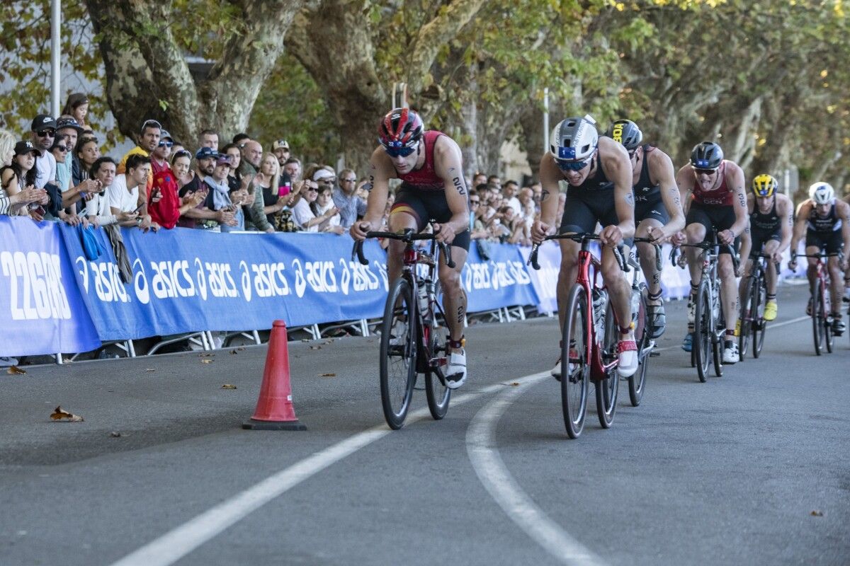 Carrera elite masculina da Gran Final das Series Mundiais de Tríatlon en Pontevedra