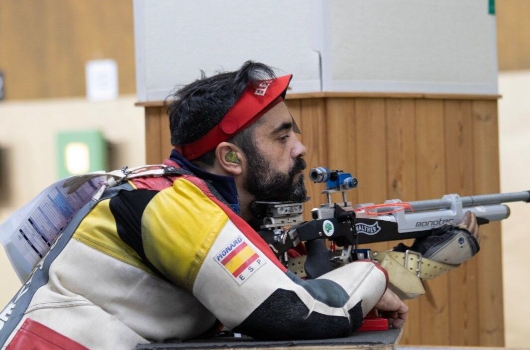 Juan Antonio Saavedra, durante unha competición