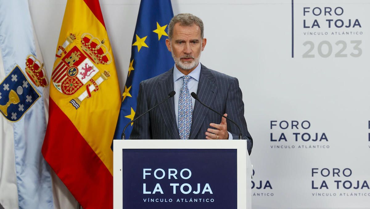 Felipe VI en la inauguración de la quinta edición del Foro La Toja