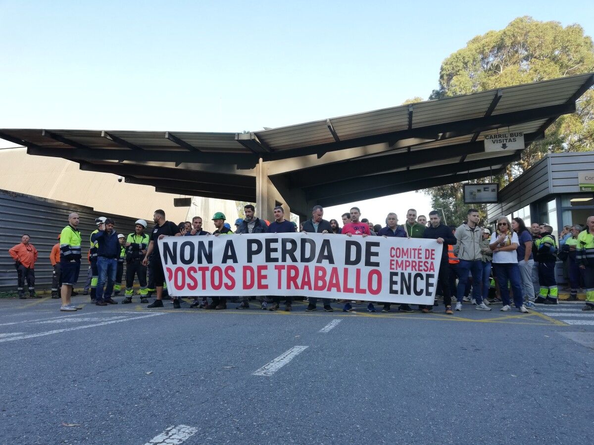 Protesta dos traballadores de Ence