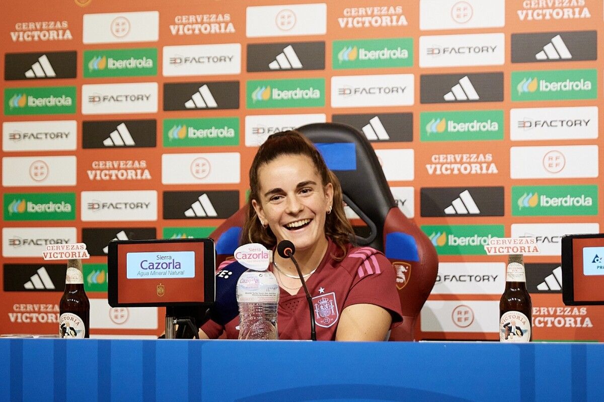 Rueda de prensa de Tere Abelleira previa al Italia-España de la Nations League