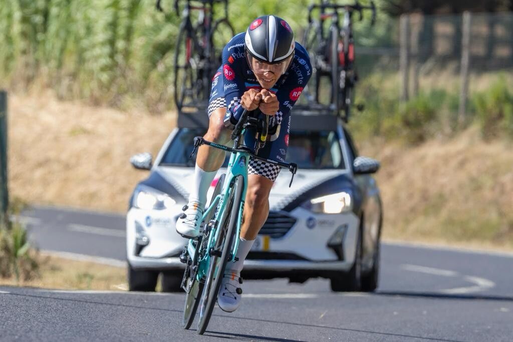 Guille García Janeiro en una carrera con el Radio Popular Paredes Boavista