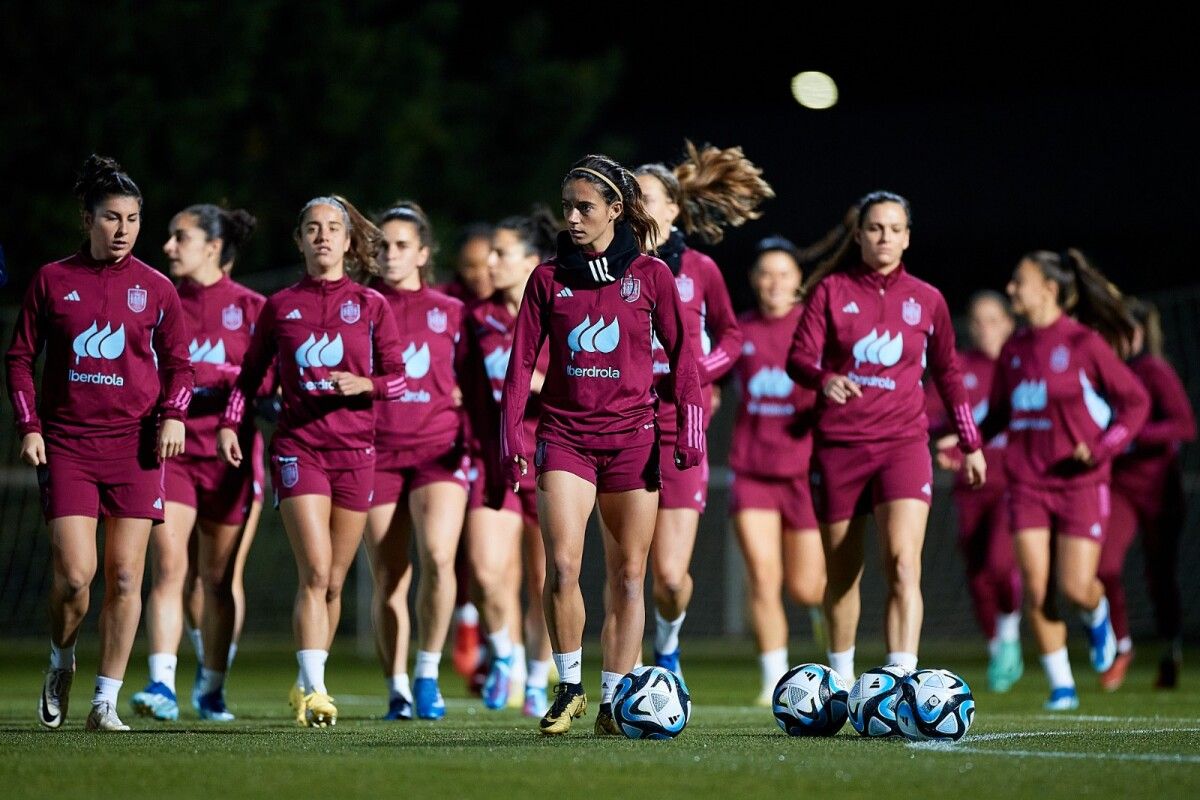 Entrenamiento de la Selección Española en Las Rozas