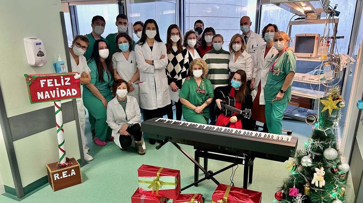 Microconcierto terapéutico en la unidad de Reanimación de Montecelo