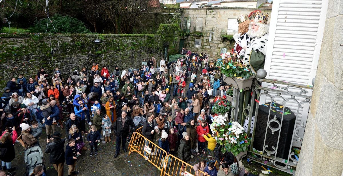 Recepción a los Reyes Magos en el Pazo de Mugartegui