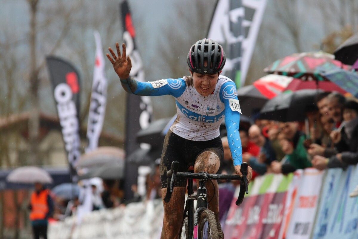 Irene Trabazo en el Campeonato de España de Ciclocross en Amurrio