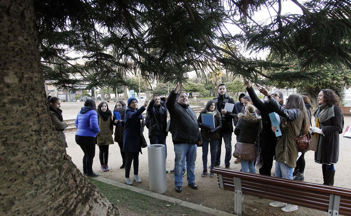 Clase práctica de Jaime Blanco con los alumnos del Carlos Oroza