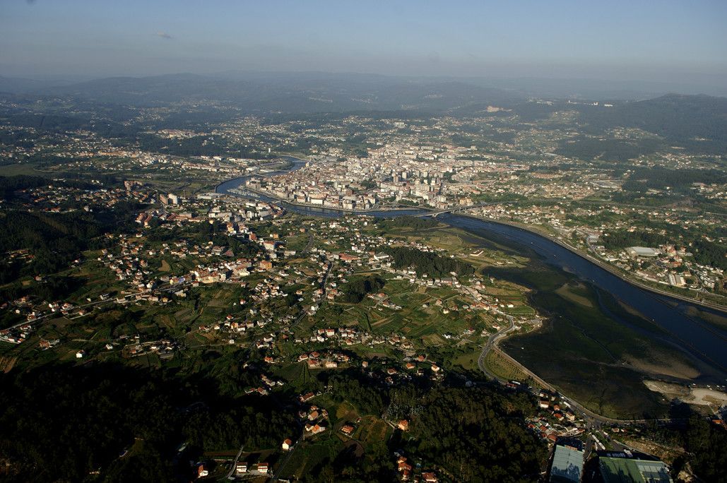 Vista aérea de Pontevedra