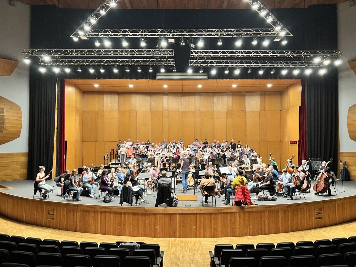 Ensayo de la Orquesta Sinfónica de Galicia