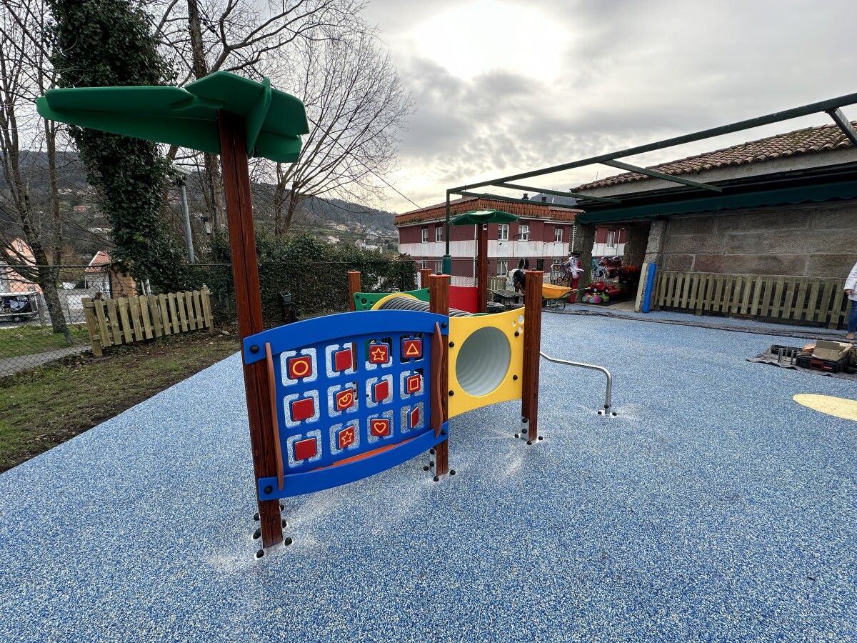 Patio de la Escuela de Educación Infantil Galiña Azul de San Pedro