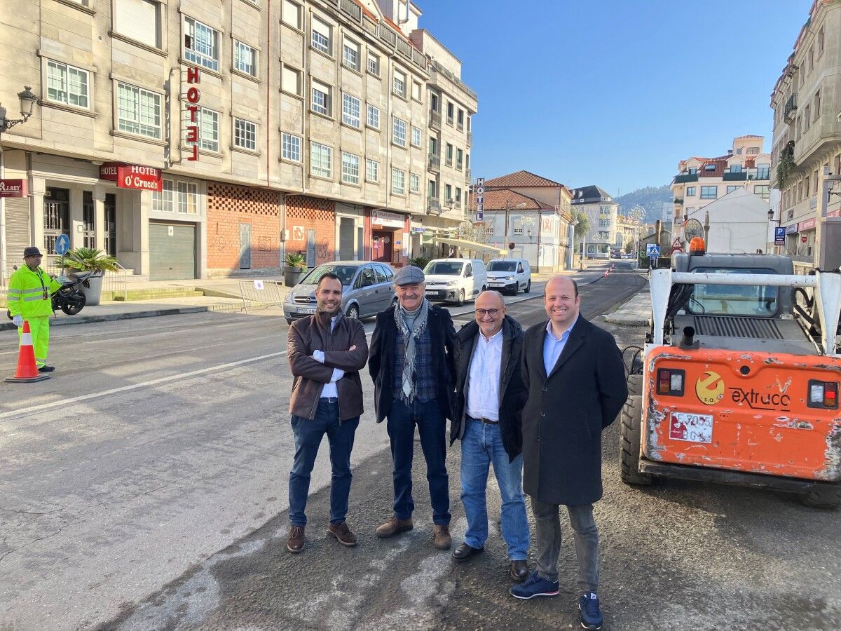 Visita de Abel Losada a Caldas de Reis