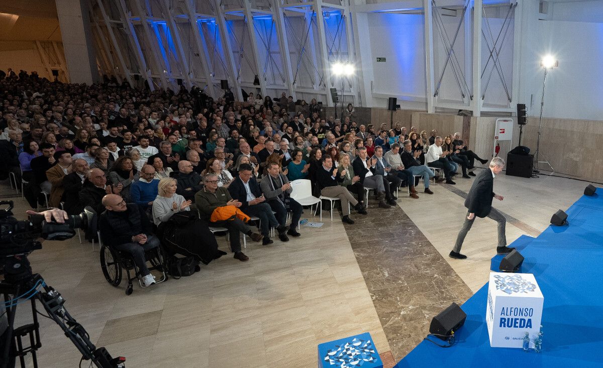 Alfonso Rueda, no acto sectorial sobre educación celebrado polo PP no Gaiás