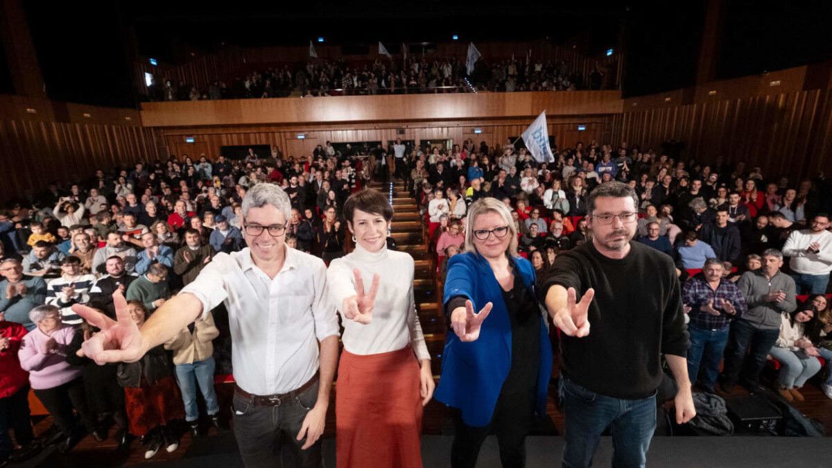 Ana Pontón no mitin do BNG celebrado este domingo 11 de febreiro en Ferrol