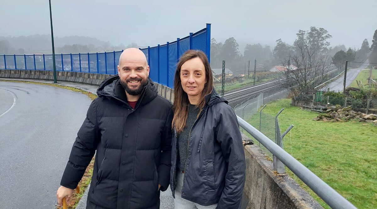 Iván Puentes e Paloma Castro, en Leborei