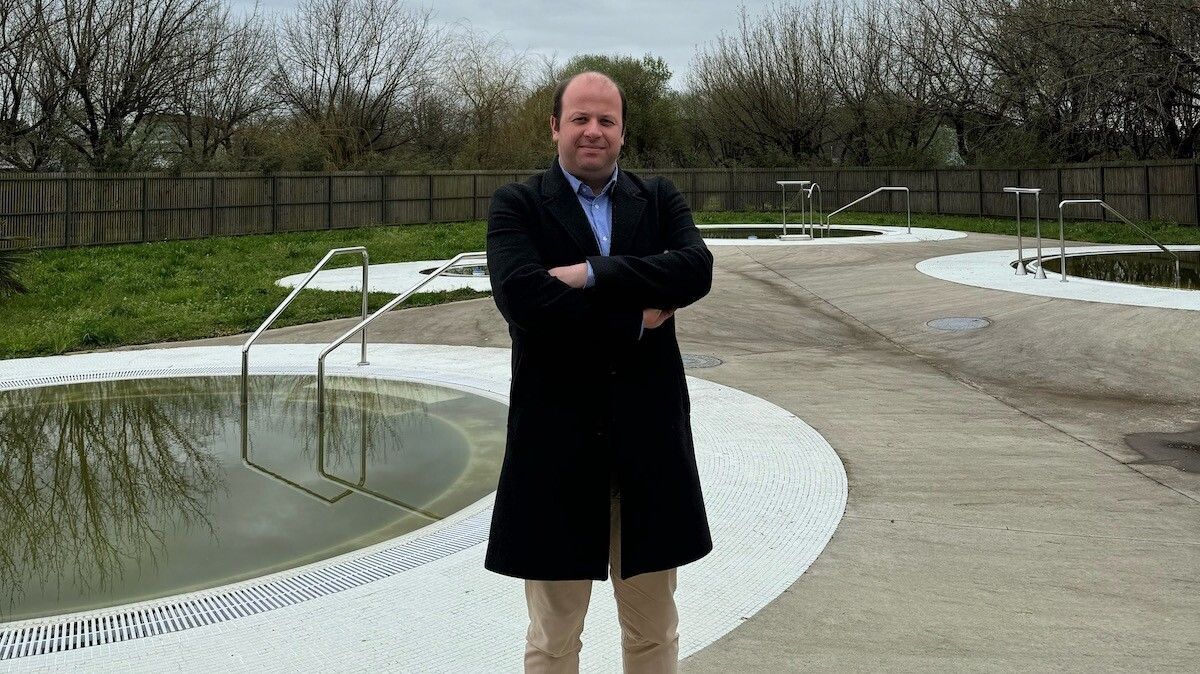 Manuel Fariña, en las Pozas da Tafona