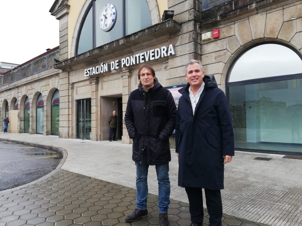 Rafa Domínguez y Juan Manuel Muñoz comparecieron en la Estación de Ferrocarril