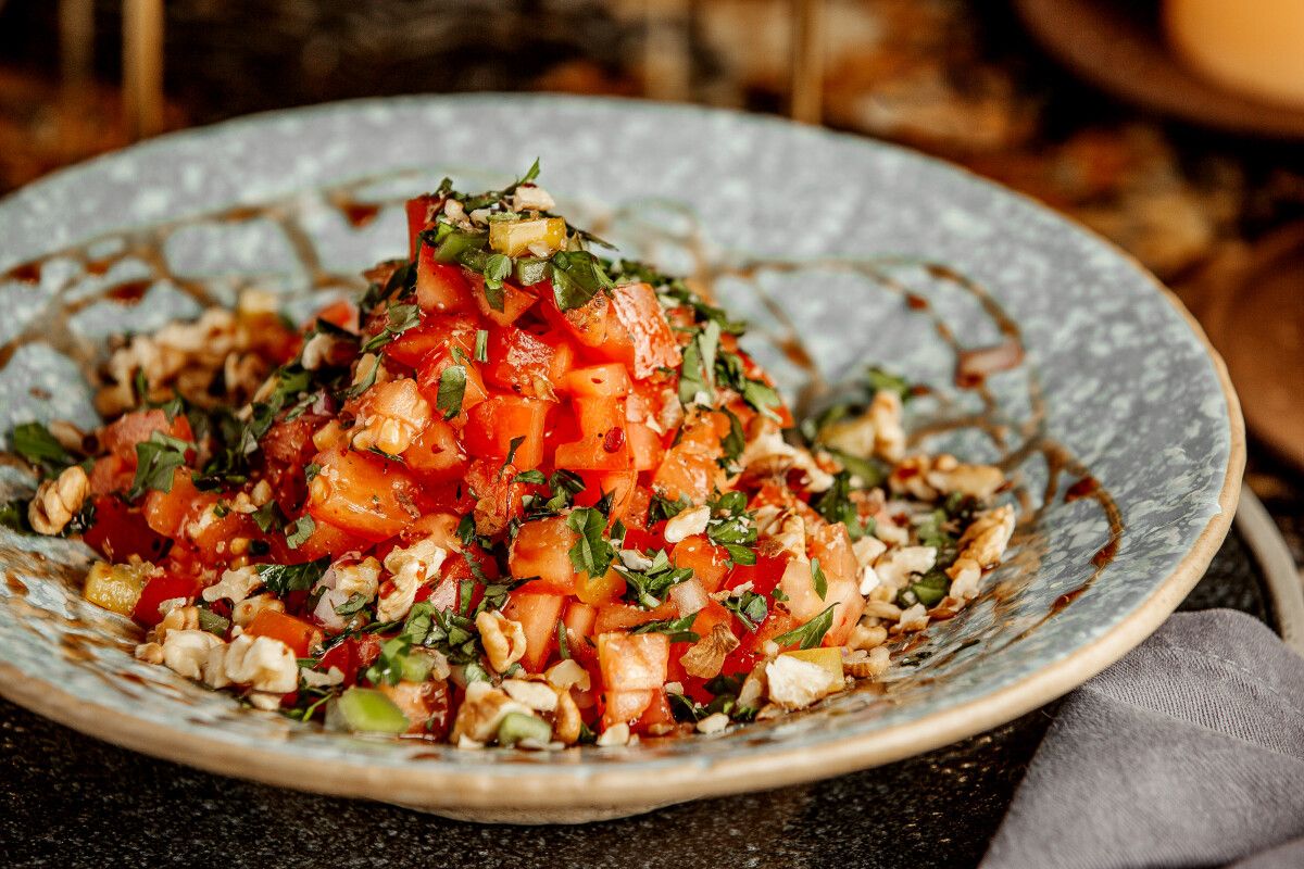 Ensalada de tomates y nueces