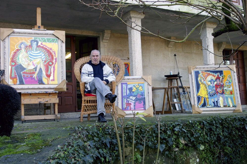 O pintor José María Barreiro